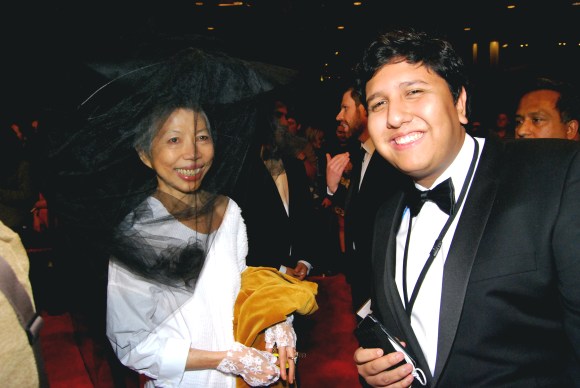 SBS presenter Lee Lin Chin and journalist Eden Caceda at the 2015 Logie Awards, Melbourne, Australia - Photographed by Whitney Duan