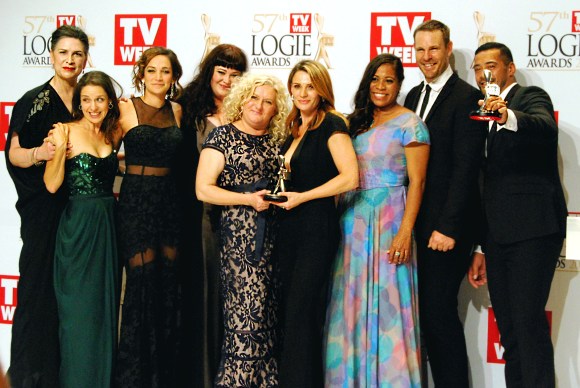 The cast of Logie winning Wentworth at the 2015 Logie Awards, Melbourne, Australia - Photographed by Whitney Duan